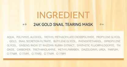 Masque Peel-Off 24K Gold Snail — Détox & Éclat
