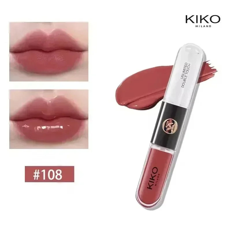 Rouge à Lèvres Double Embout — Gloss Effet Miroir