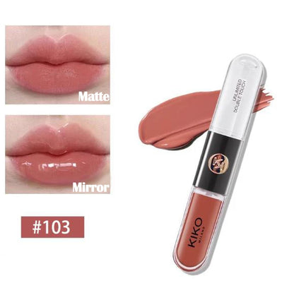 Rouge à Lèvres Double Embout — Gloss Effet Miroir