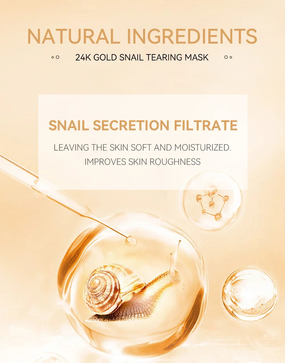 Masque Peel-Off 24K Gold Snail — Détox & Éclat