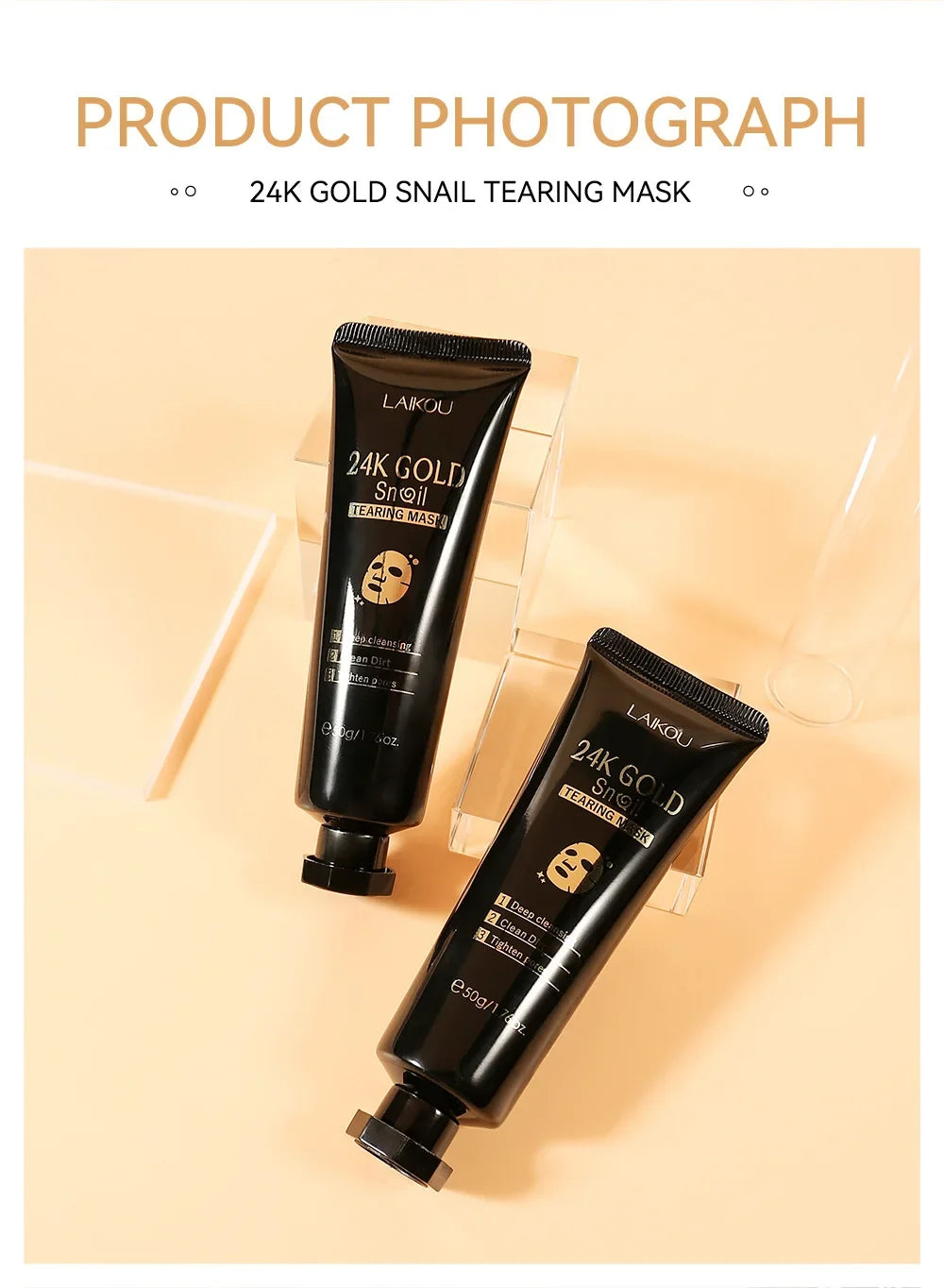 Masque Peel-Off 24K Gold Snail — Détox & Éclat