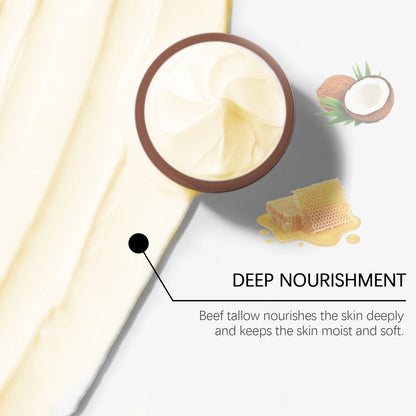 Crème Visage au Suif de Bœuf — Hydratation Profonde & Élasticité
