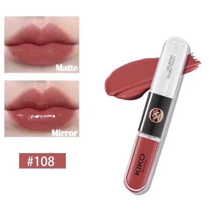 Rouge à Lèvres Double Embout — Gloss Effet Miroir