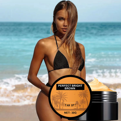 Crème Bronzante Accélératrice — Hâle Doré Longue Durée Corps & Visage