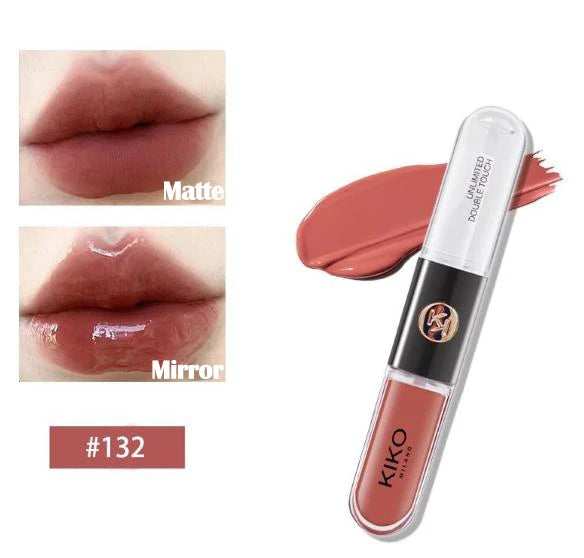Rouge à Lèvres Double Embout — Gloss Effet Miroir
