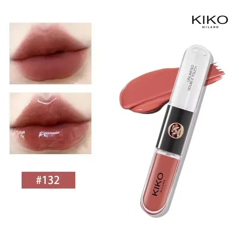 Rouge à Lèvres Double Embout — Gloss Effet Miroir