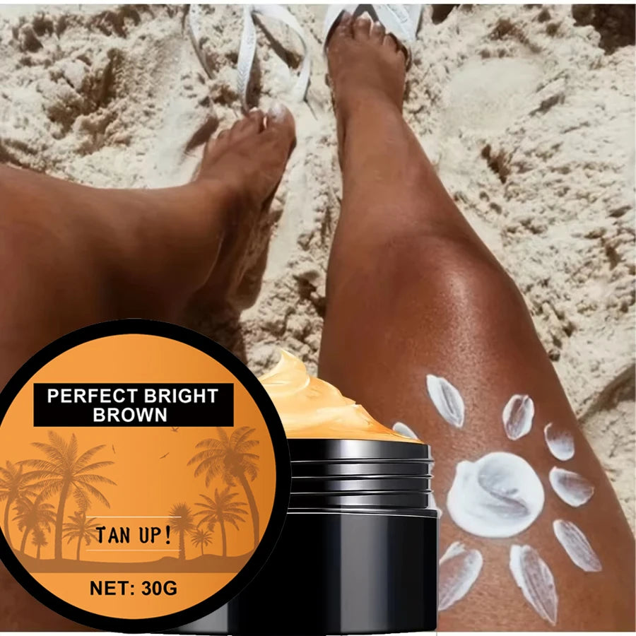 Crème Bronzante Accélératrice — Hâle Doré Longue Durée Corps & Visage