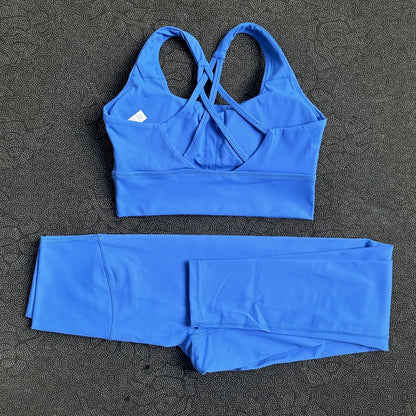 Ensemble Sport Femme — Legging Yoga & Brassière Gainante Haute Performance