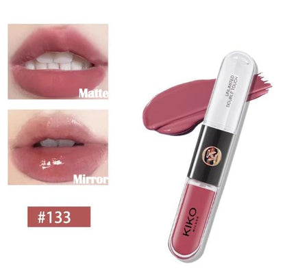 Rouge à Lèvres Double Embout — Gloss Effet Miroir