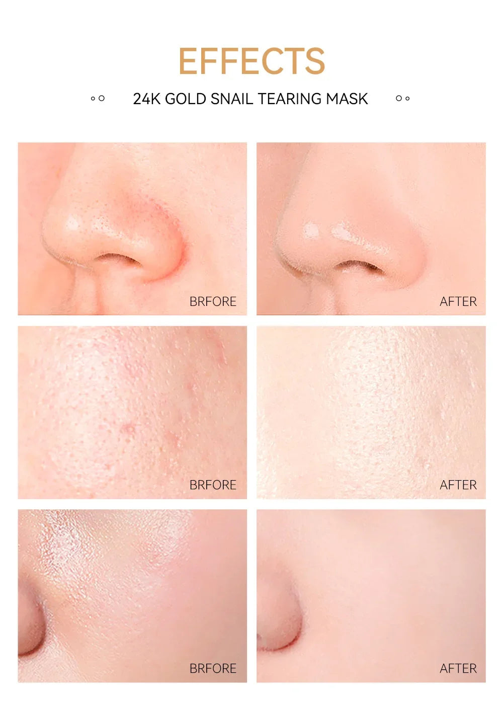 Masque Peel-Off 24K Gold Snail — Détox & Éclat
