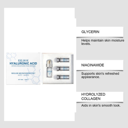 Kit Sérum Niacinamide & Rouleau Micro-Aiguilles 0,25 mm — Hydratation & Éclat