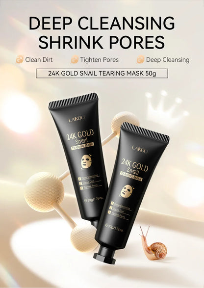 Masque Peel-Off 24K Gold Snail — Détox & Éclat
